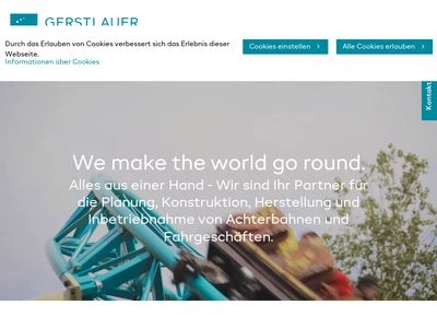 Website von Gerstlauer Amusement Rides GmbH