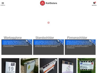 Website von KaliSolars GmbH