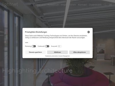 Website von Lightnet GmbH