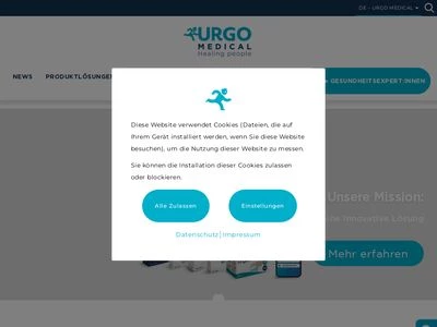 Website von URGO GmbH