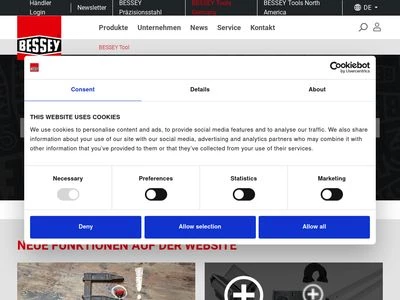 Website von Bessey Tool GmbH & Co. KG