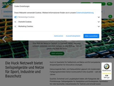 Website von Manfred Huck GmbH 