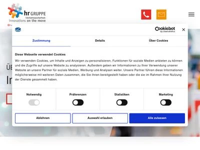 Website von HR Gruppe OWL GmbH