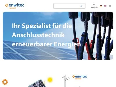 Website von enwitec electronic GmbH & Co.KG