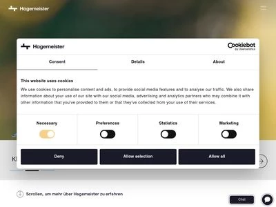 Website von Hagemeister GmbH & Co. KG