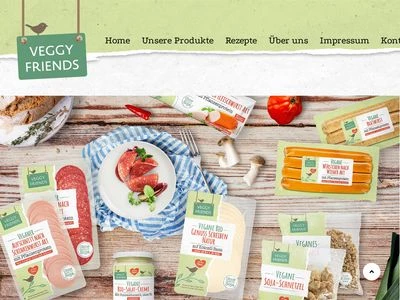 Website von Veggy Friends GmbH