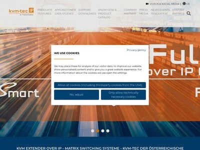 Website von kvm-tec electronic gmbh