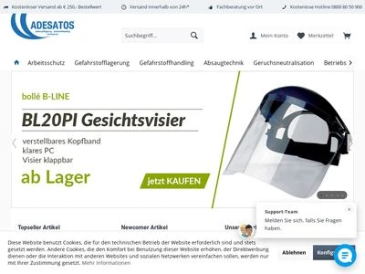 Website von ADESATOS GmbH