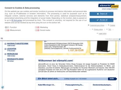 Website von eibmarkt.com GmbH