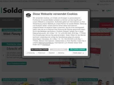 Website von Hans Soldan GmbH