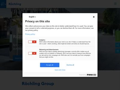 Website von Röchling SE & Co. KG