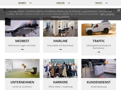 Website von GREINER GmbH