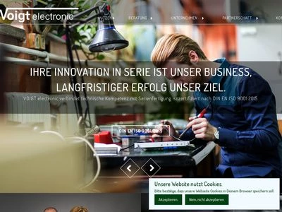 Website von Voigt electronic GmbH