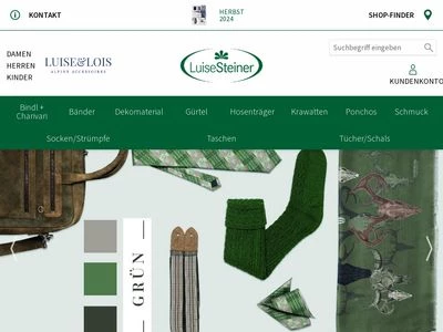 Website von Luise Steiner Trachtenaccessoires GmbH