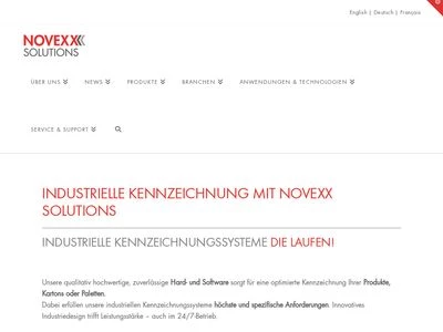 Website von Novexx Solutions GmbH