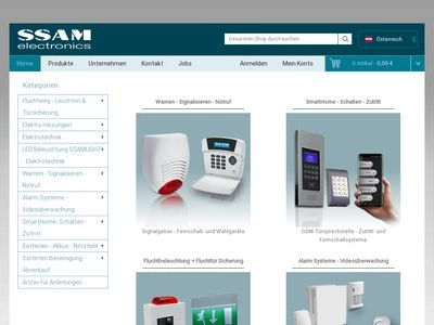 Website von SSAM Warenhandelsges.m.b.H.  