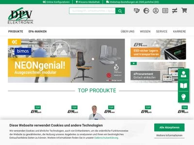 Website von DPV Elektronik-Service GmbH