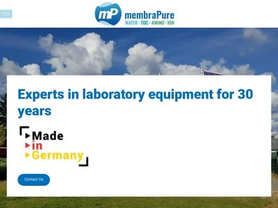 Website von membraPure GmbH