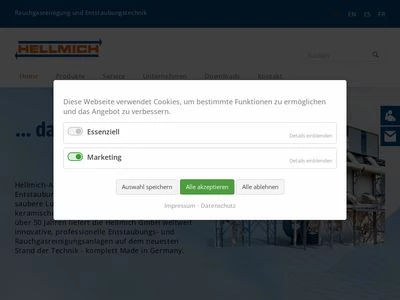 Website von Hellmich GmbH & Co. KG