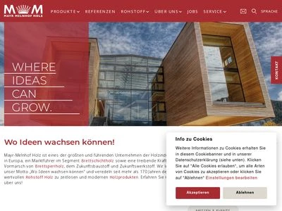 Website von Mayr-Melnhof Holz Olsberg GmbH