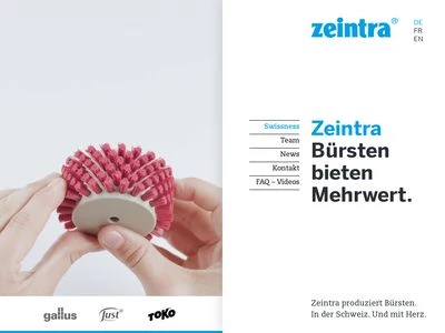 Website von zeintra AG