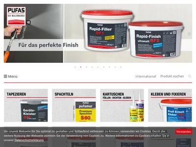 Website von PUFAS Werk KG