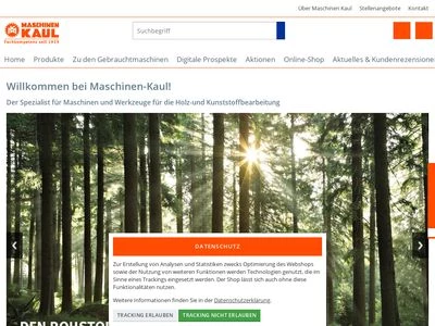 Website von Maschinen Kaul GmbH & Co. KG