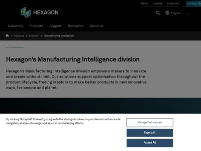 Website von Hexagon Metrology GmbH