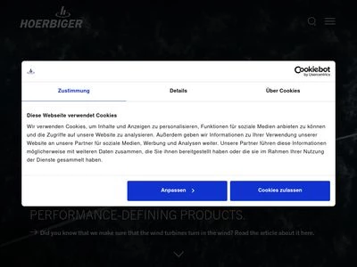 Website von HOERBIGER Deutschland Holding GmbH