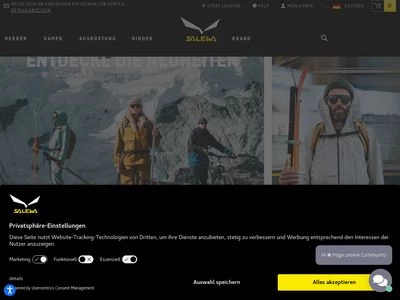 Website von Oberalp Deutschland GmbH