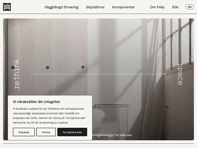 Website von Pelly Components AB