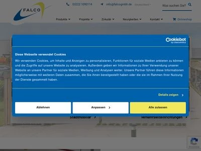 Website von Falco GmbH