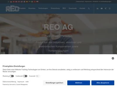 Website von REO AG