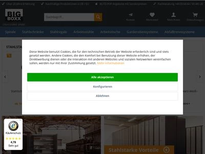 Website von BIGBOXX GmbH & Co. KG