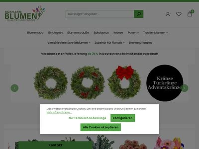 Website von Dillenberger Blumen GmbH