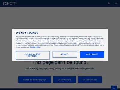 Website von SCHOTT AG