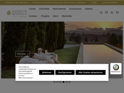 Website von Woodzs