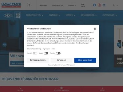 Website von ADCO Umweltdienste Holding GmbH