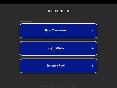 Website von INTEXSOL GmbH