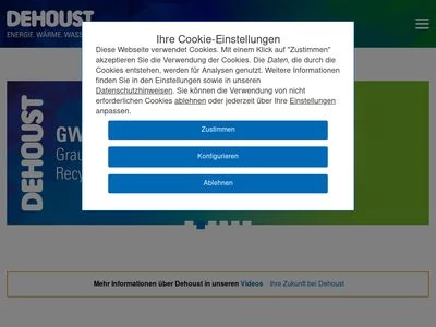 Website von DEHOUST GmbH