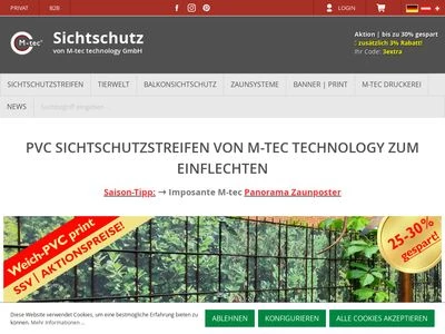 Website von M-tec technology GmbH