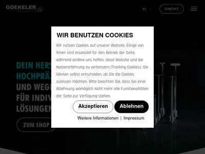 Website von GOEKELER Messtechnik GmbH