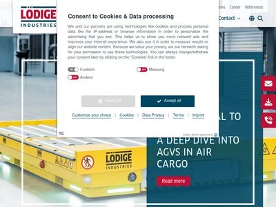 Website von Lödige Industries GmbH