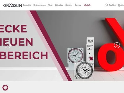 Website von Grässlin Zeitschalttechnik GmbH