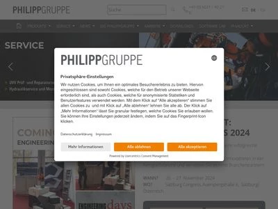 Website von PHILIPP GmbH