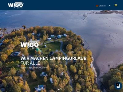 Website von Wigo-Zelte GmbH + Co. KG