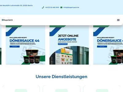 Website von Doppelpack Handels GmbH