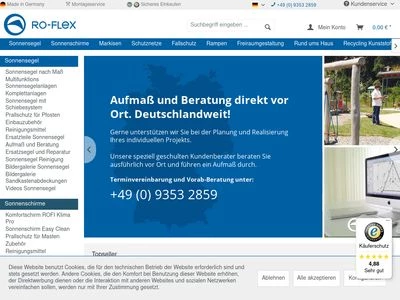 Website von Ro-FLEX GmbH