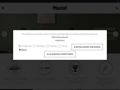 Website von MAGNAT - Audio Company Germany GmbH