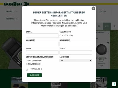 Website von Brunner GmbH